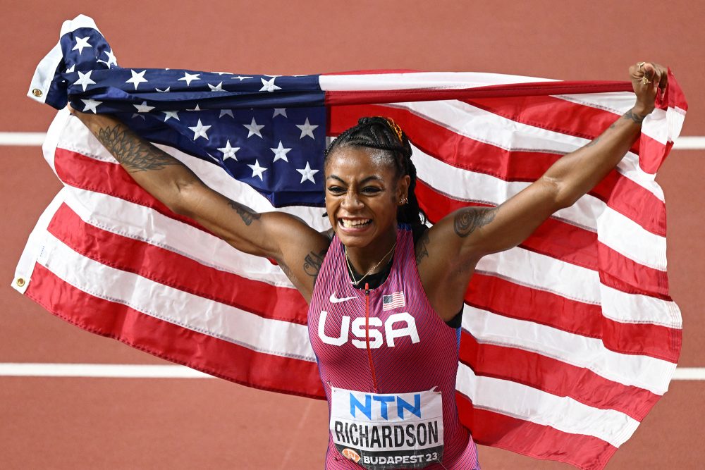 Sha'Carri Richardson ist neue Weltmeisterin über die 100 Meter (Bild: Ferenc Isza/AFP)