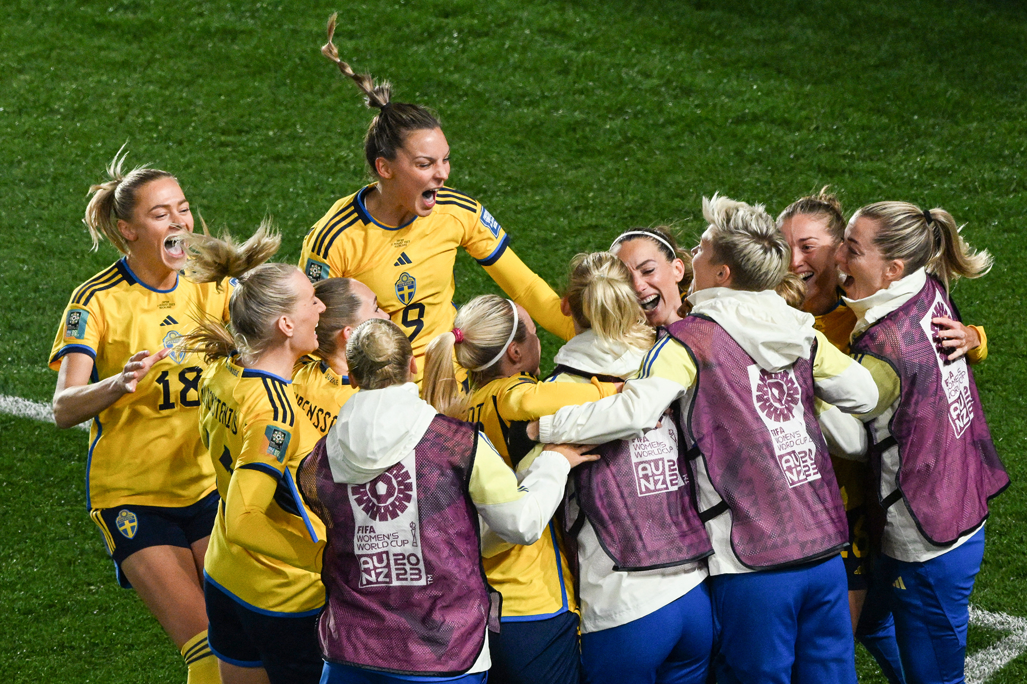 Schweden bei der Frauenfußball-WM (Bild: Saeed Khan/AFP)