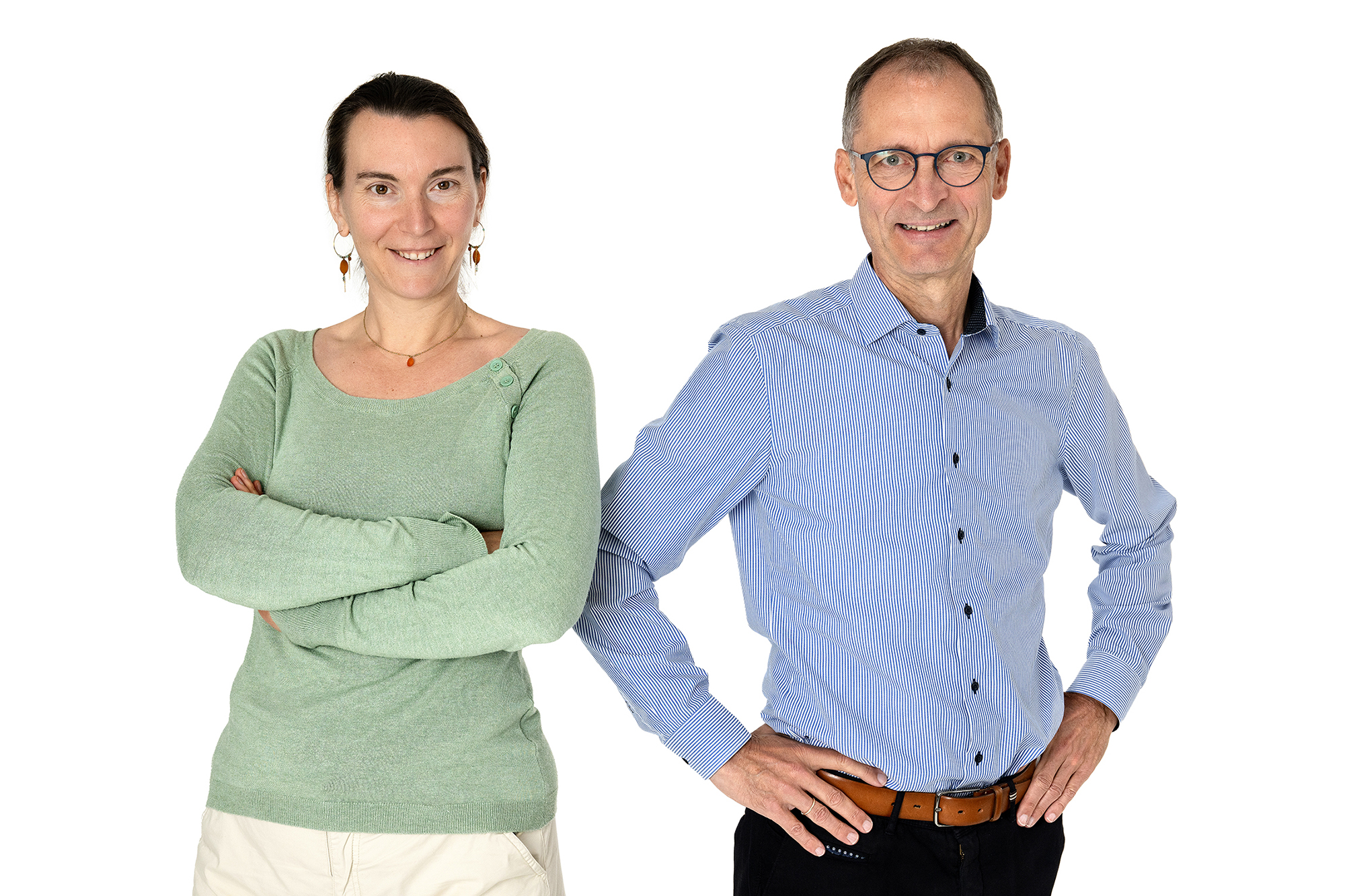 Die neue ZAWM-Direktorin Claudia Thissen und Vorgänger Thomas Pankert (Bild: Elias Walpot Photographie)
