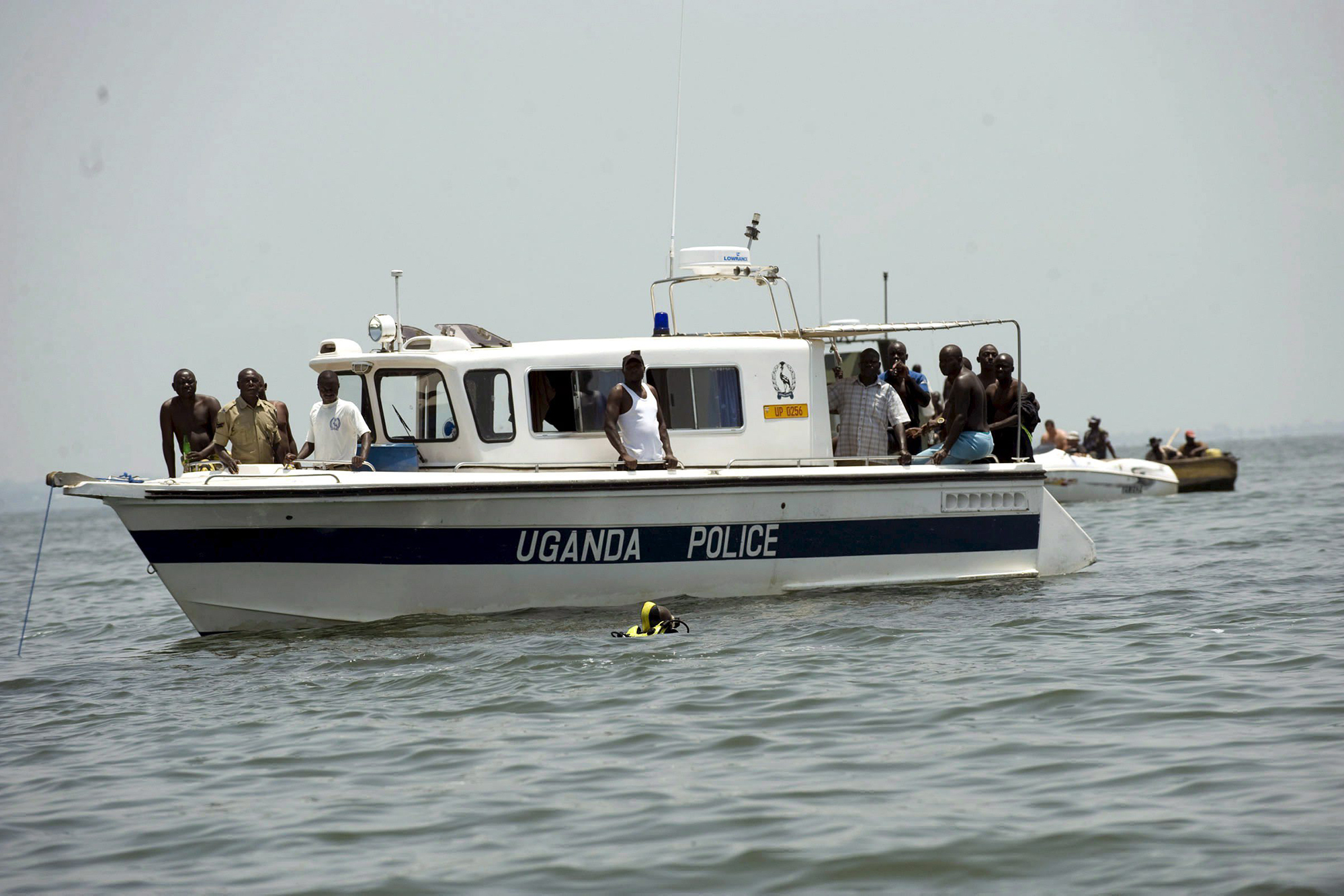 Ugandisches Polizeiboot auf dem Victoriasee (Archivbild: EPA)