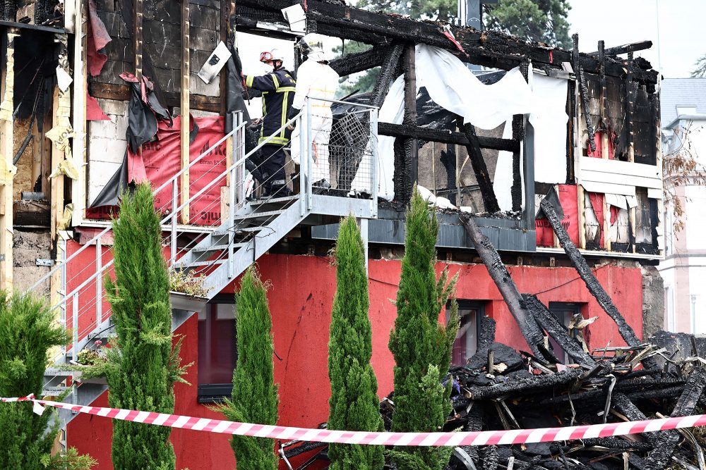 Der Brandort in Wintzenheim (Bild: Sébastien Bozon/AFP)