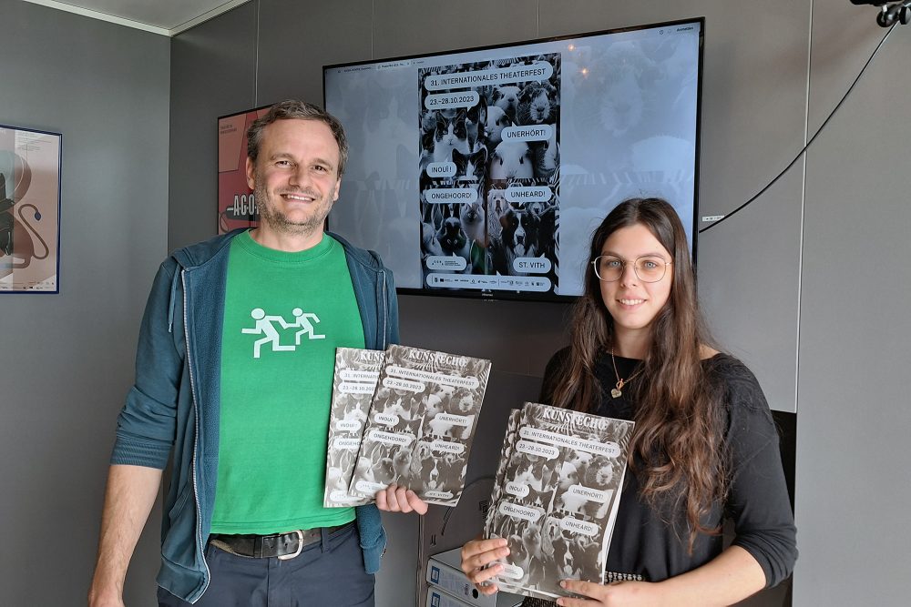 Roger Hilgers, Festivalleitung, und Loredana Ernst, PR-Verantwortliche ((Bild: Gudrun Hunold/BRF