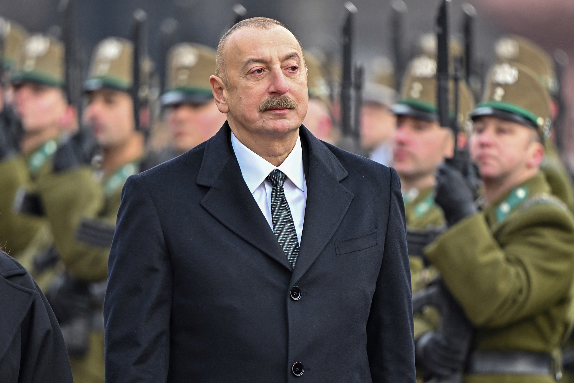 Aserbaidschans Präsident Ilham Aliyev (Bild Attila Kisbenedek/AFP)