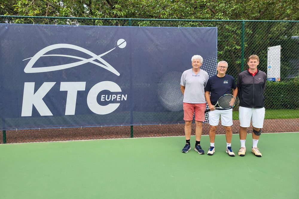 Hubert Bosten (Mi.) ist neuer Präsident des KTC Eupen (Bild: Christophe Ramjoie/BRF)