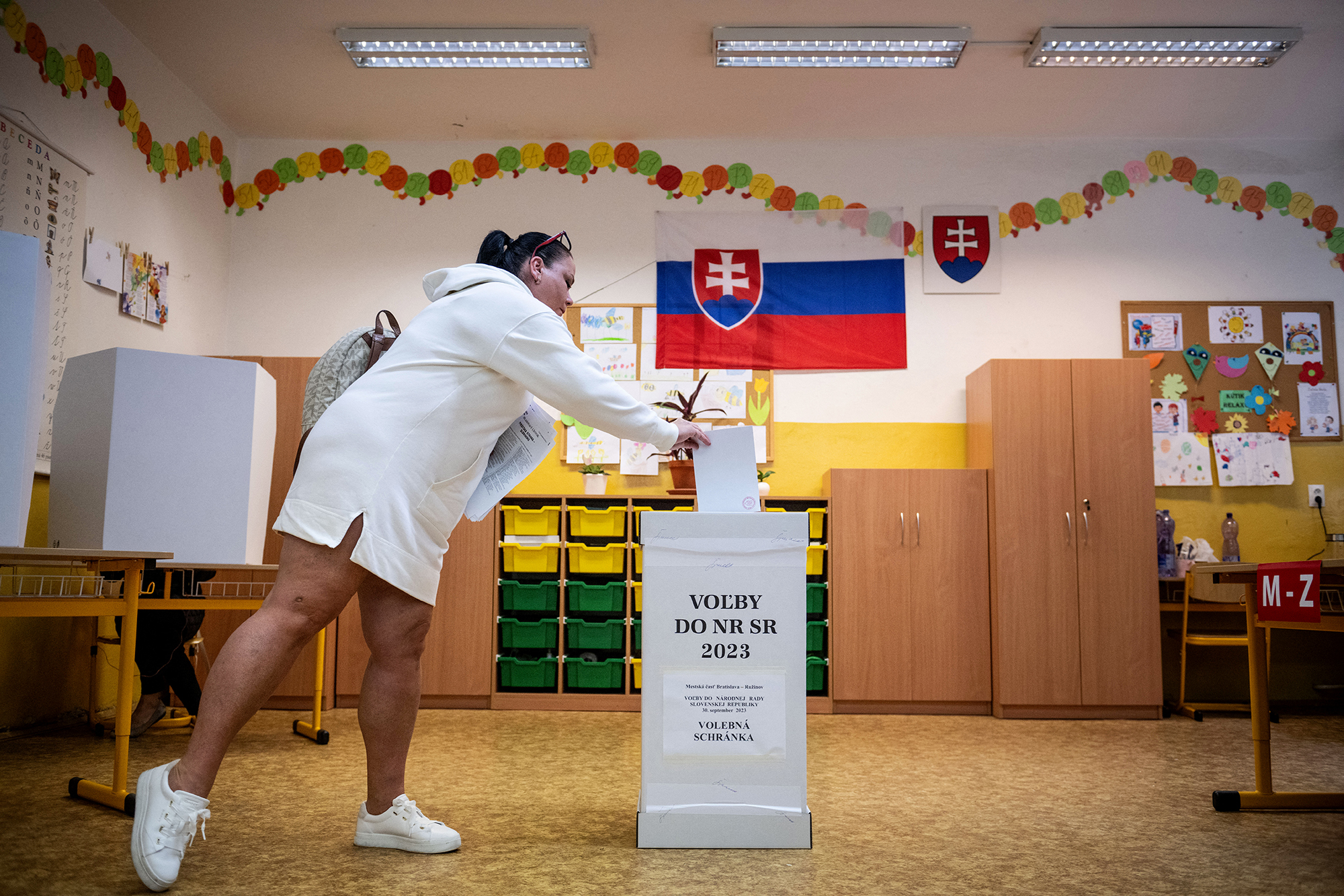 Wahlbüro in Bratislava (Bild: Vladimir Simicek/AFP)