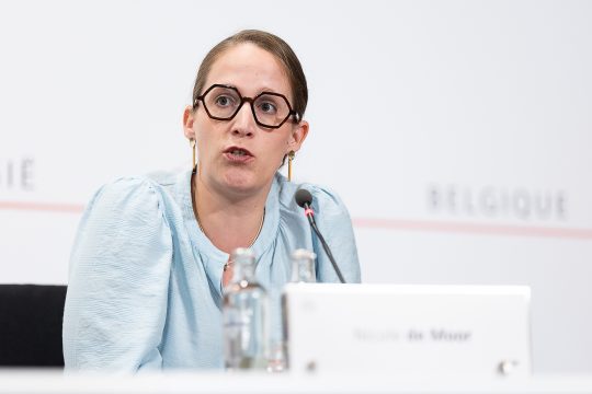Staatssekretärin Nicole De Moor (Bild: James Arthur Gekiere/Belga)
