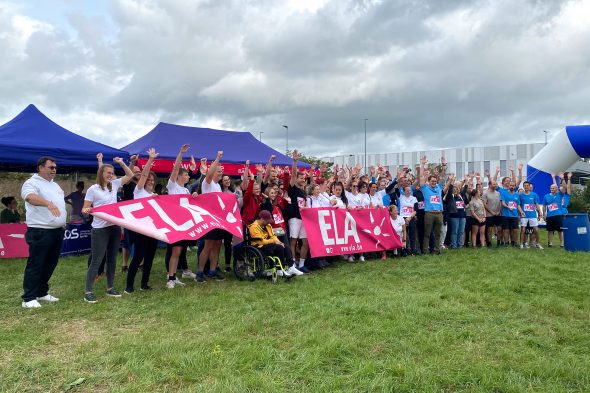 Kampf gegen Leukodystrophie: Erster ELA-Firmenlauf im East Belgium Park (Bild: Simonne Doepgen/BRF)
