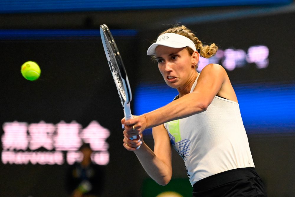 Elise Mertens während der Begegnung gegen Yuan Yue (Bild: Jade Gao/AFP)