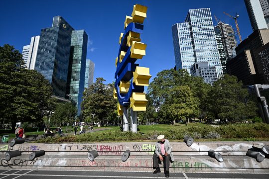 Die Europäische Zentralbank in Frankfurt