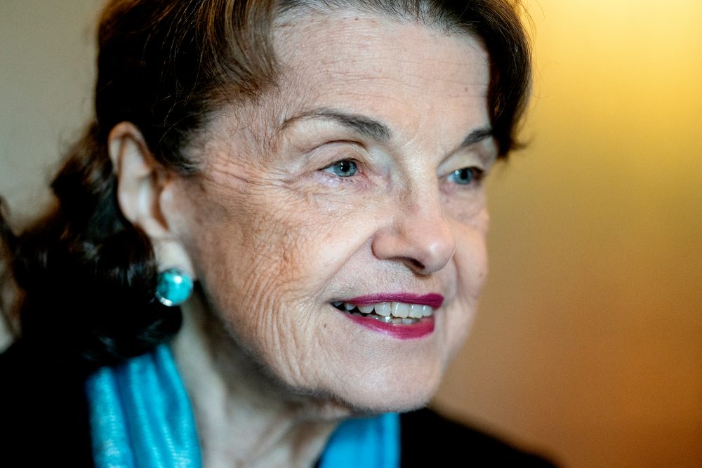 Dianne Feinstein im April 2022 (Bild: Stefani Reynolds/AFP)