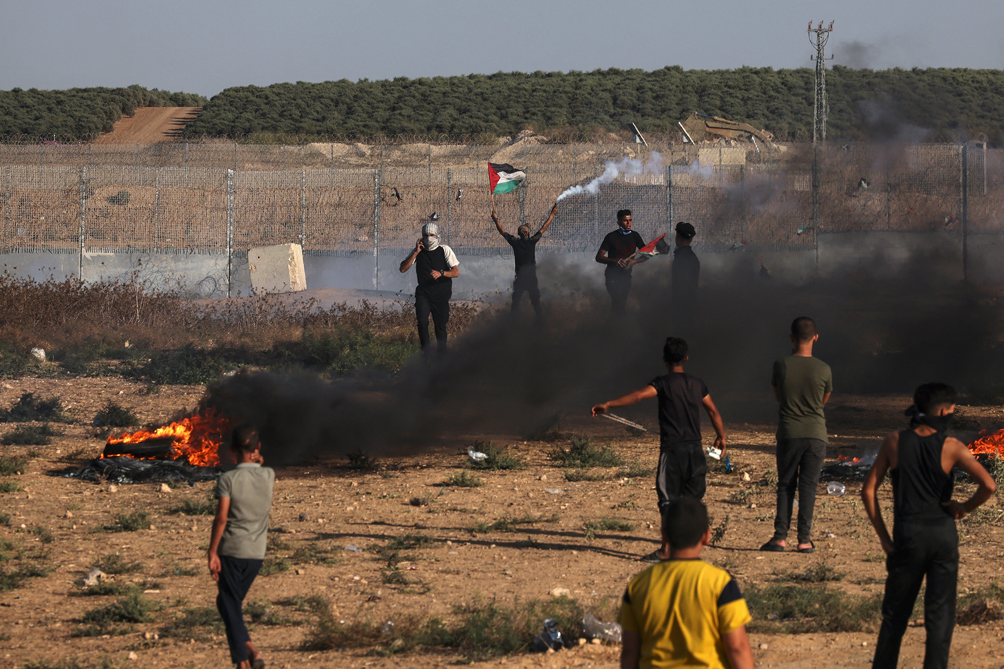 An der Grenze zum Gazastreifen kommt es immer wieder zu Konfrontationen zwischen Palästinensern und der israelischen Armee