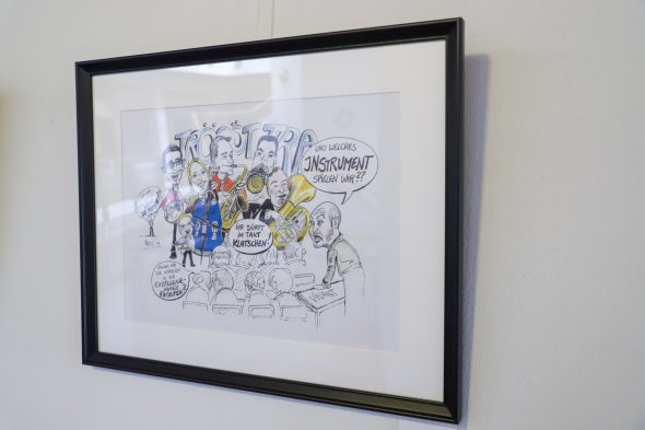 Karikaturen-Ausstellung: 50 Jahre Autonomie (Bild: Julien Claessen/BRF)