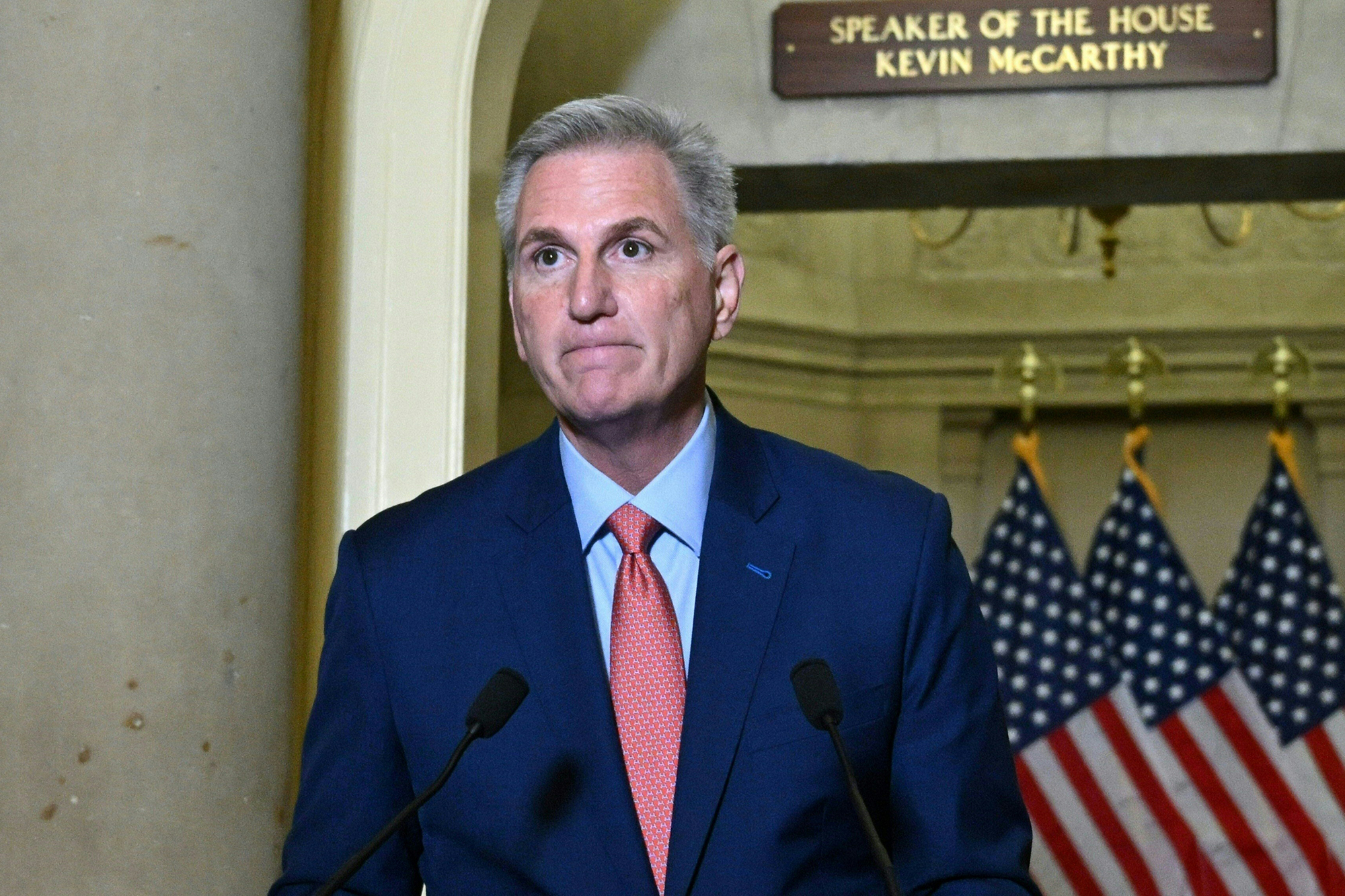 Der Sprecher des US-Repräsentantenhauses Kevin McCarthy (Bild: Andrew Caballero-Reynolds/AFP)