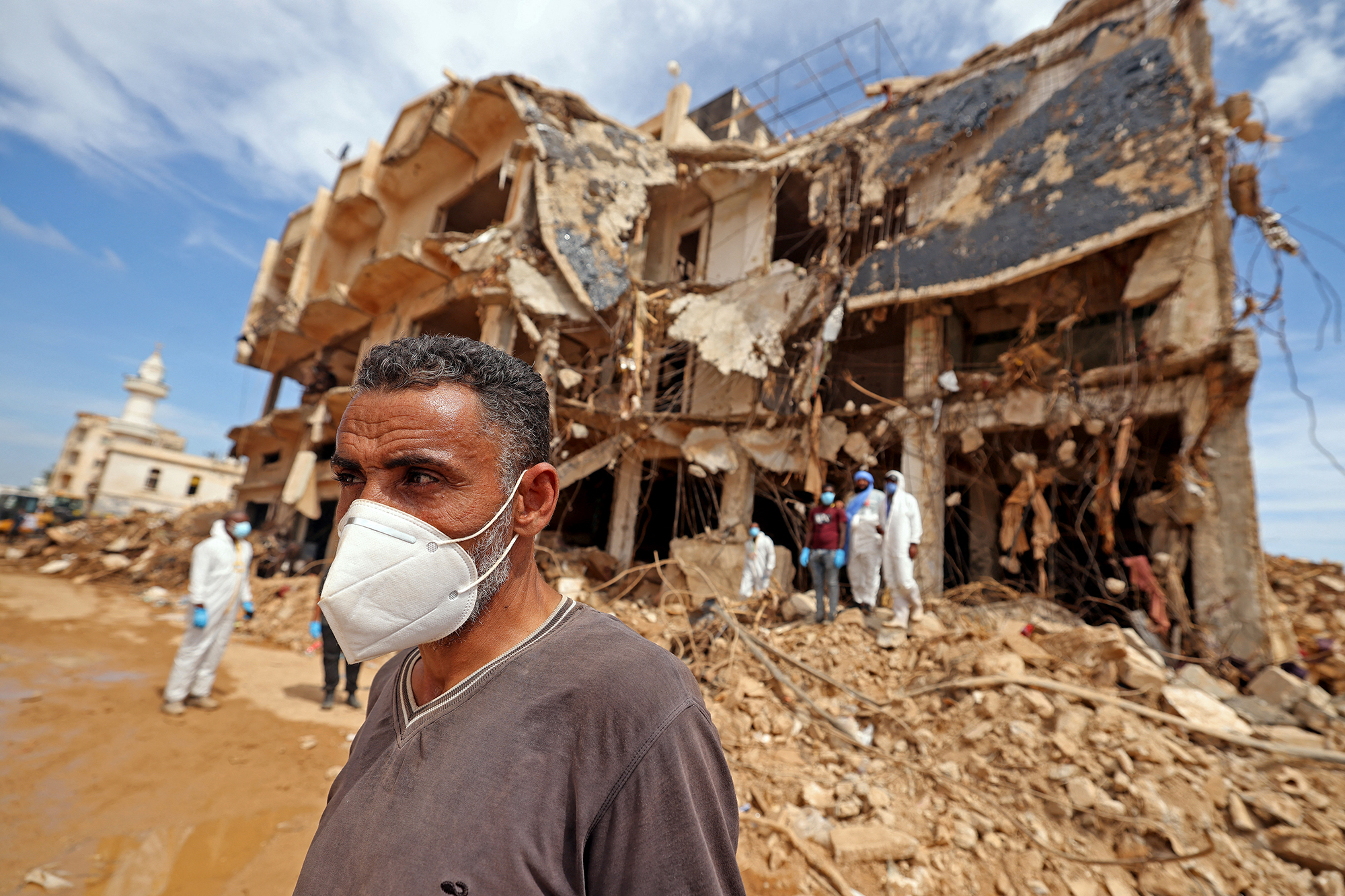 Schwere Zerstörungen in der libyschen Stadt Darna nach den Überschwemmungen