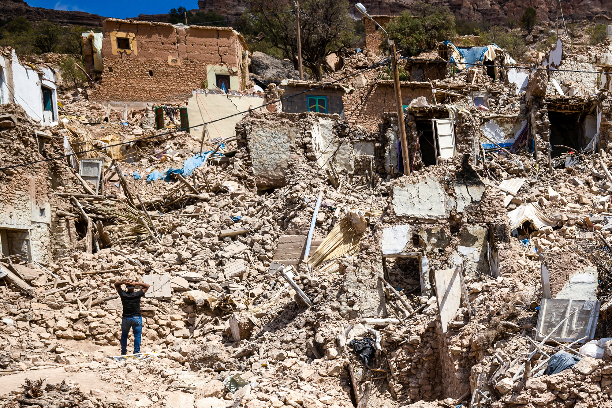 Nach dem Erdbeben in Marokko (Bild: Fadel Senna/AFP)