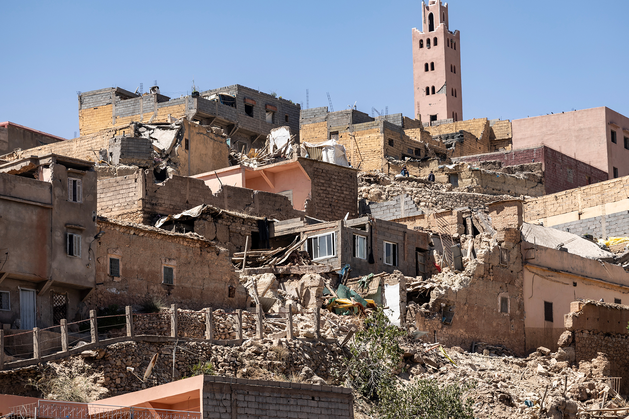 Moulay Brahim in der Provinz Al-Haouz nach dem Erdbeben (Bild: Fadel Senna/AFP)