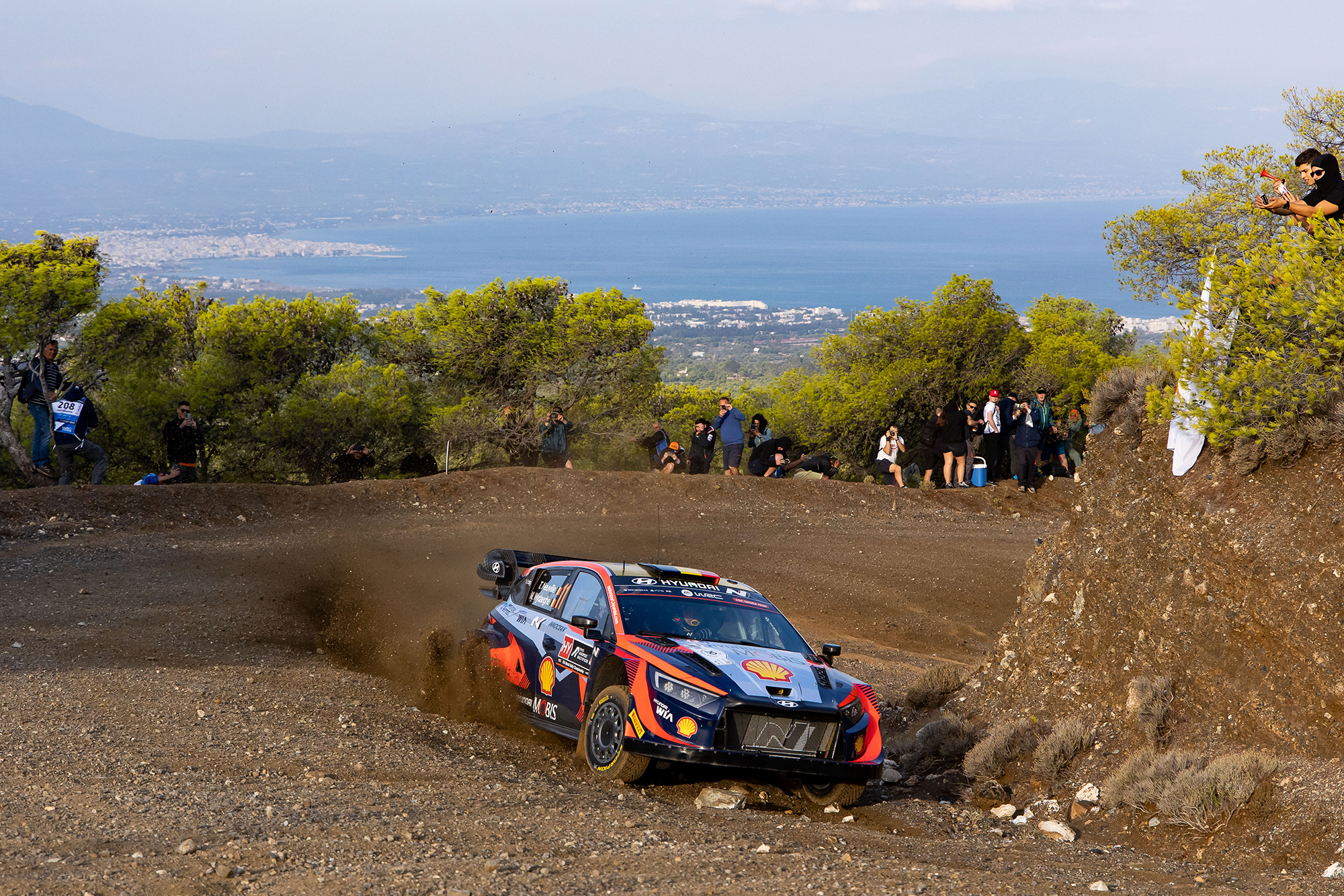 Thierry Neuville/Martijn Wydaeghe bei der Rallye Griechenland (Bild: Fabien Dufour/Hyundai Motorsport)