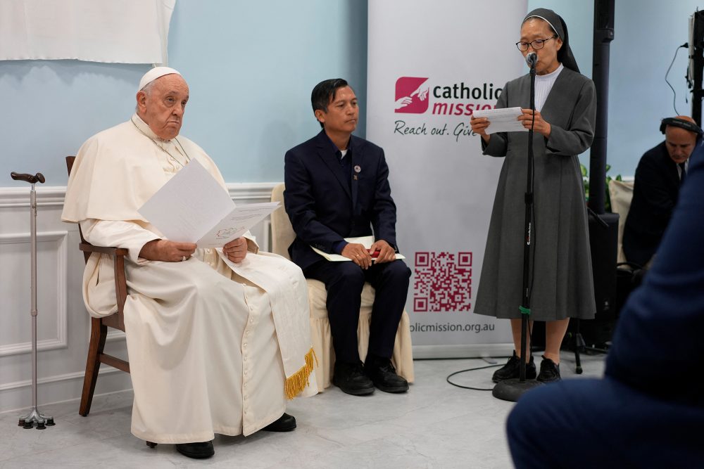 Papst Franziskus in der Mongolei