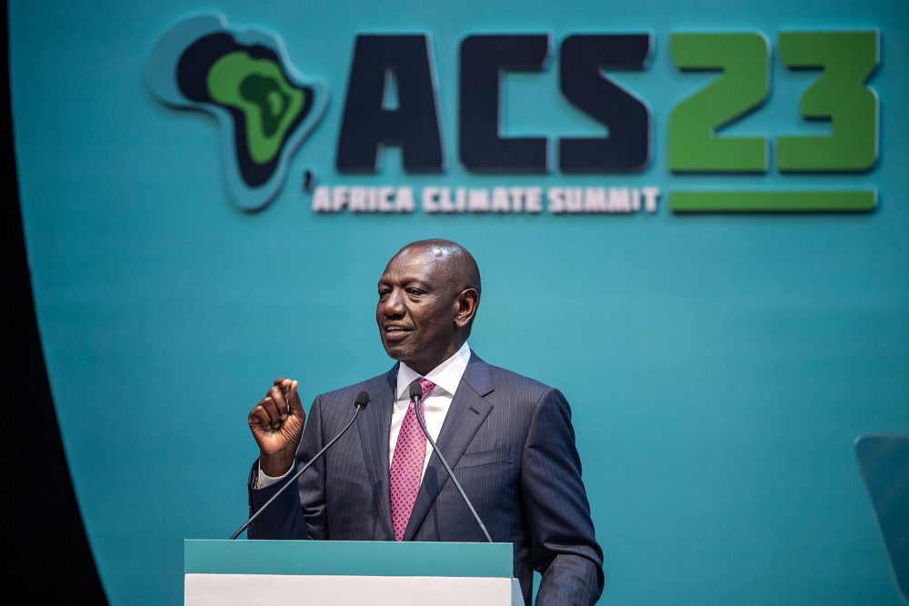 Kenias Präsident Ruto bei der Klimakonferenz in Nairobi