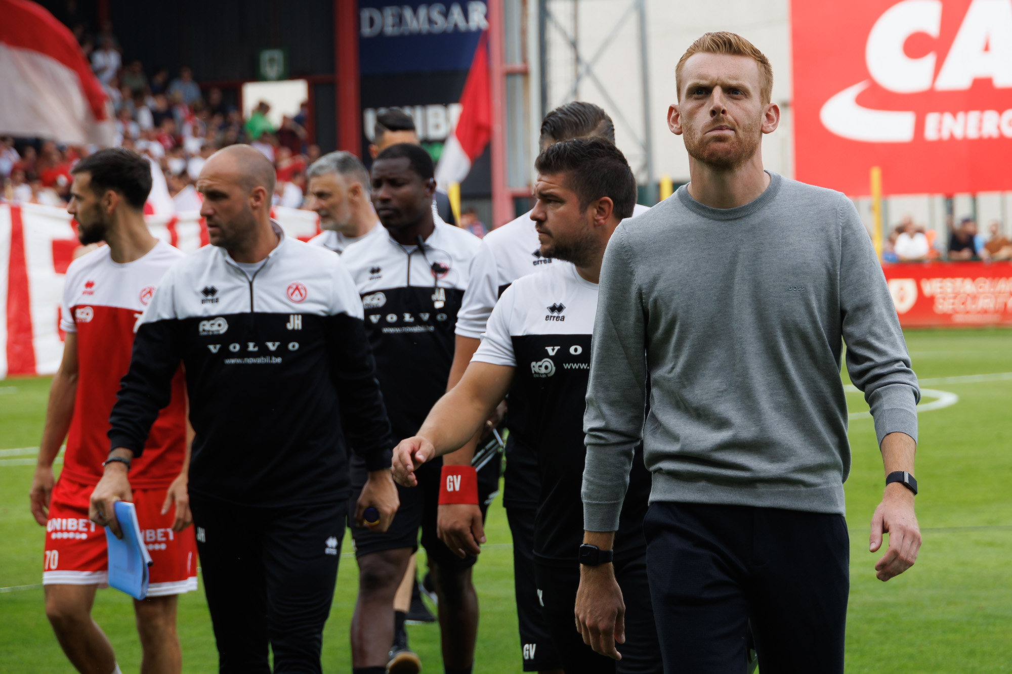 Edward Still und links daneben im Hintergrund Mario Kohnen (Bild: Kurt Desplenter/Belga)