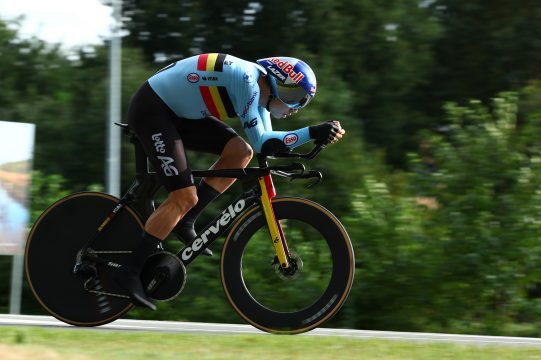 Wout van Aert bei der Straßenrad-EM (Bild: David Pintens/Belga)