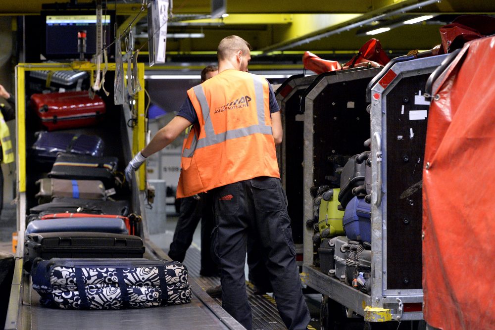 Gepäckabfertigung von Aviapartner in Brüssel-Zaventem (Archivbild: Eric Lalmand/Belga)