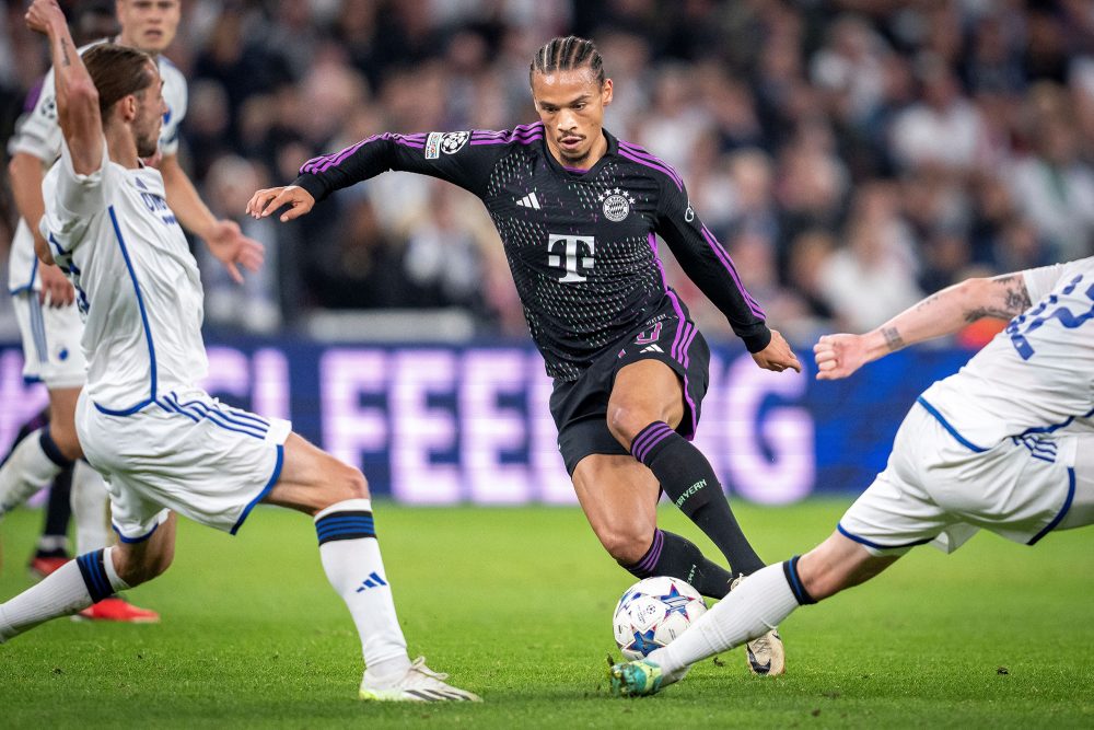 Bayern-Spieler Lero Sane im Champions-League-Match gegen den FC Kopenhagen (Bild: Mads Claus Rasmussen/Ritzau Scanpix/AFP)