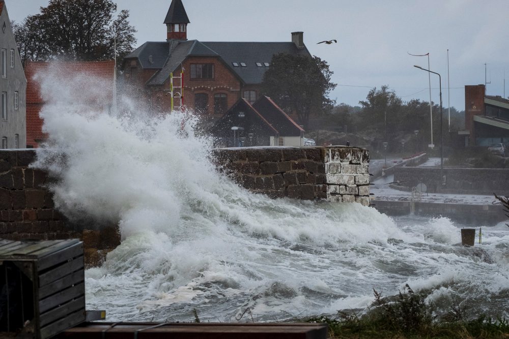 Nordküste von Bornholm am Freitag (Bild: Pelle Rink/Ritzau Scanpitz/AFP)