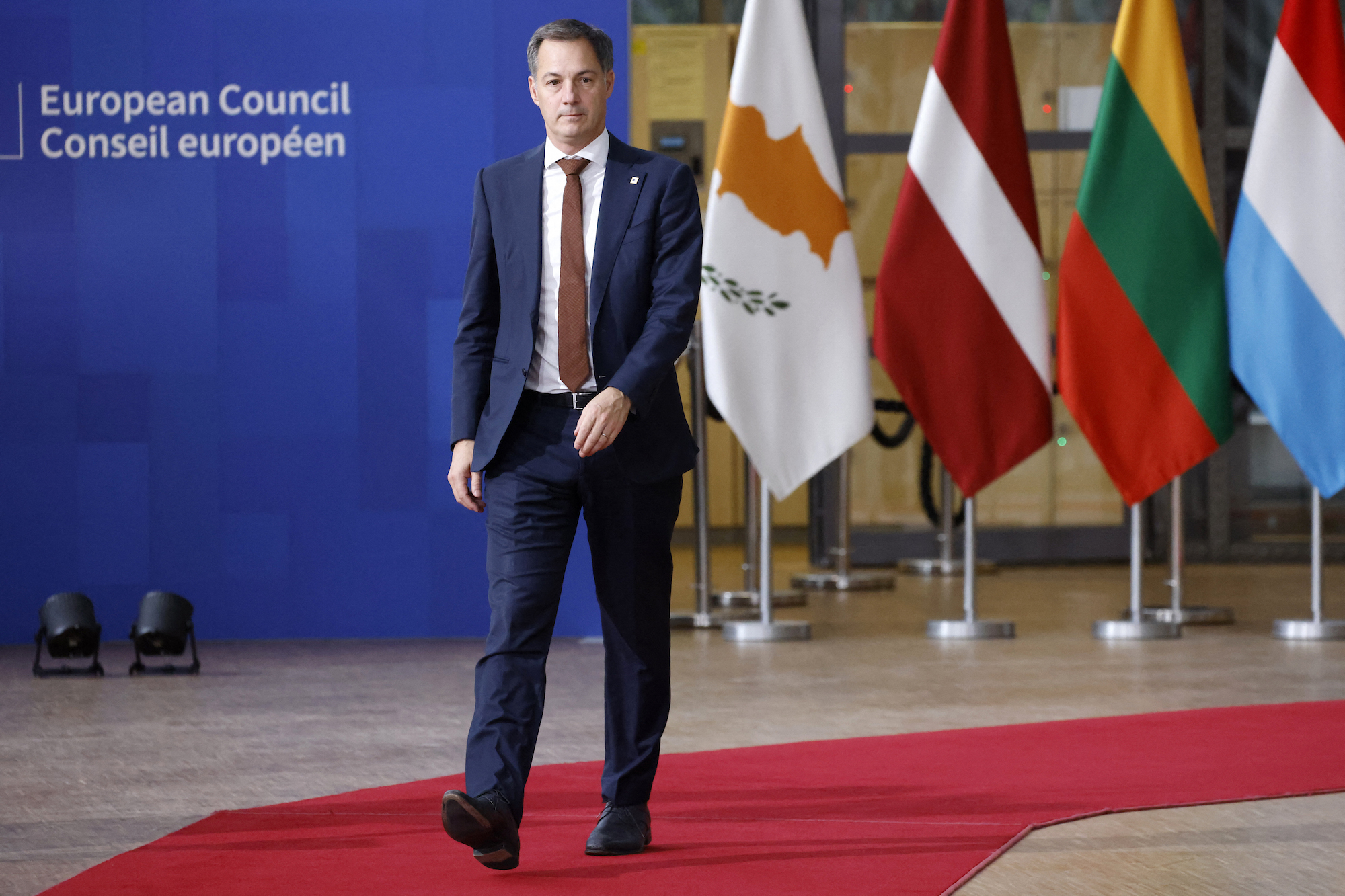 De Croo beim EU-Gipfeltreffen (Bild: Ludovic Marin/AFP)