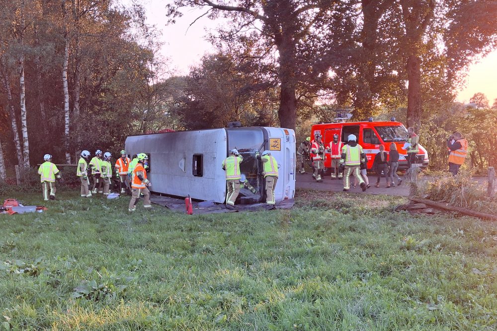 Feuerwehrübung in Medell (Bild: Dogan Malicki/BRF)