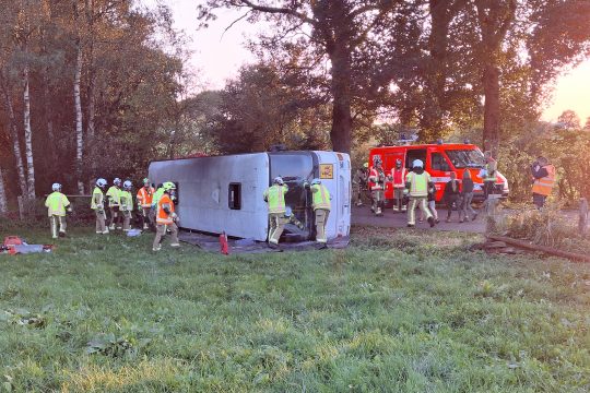 Feuerwehrübung in Medell (Bild: Dogan Malicki/BRF)