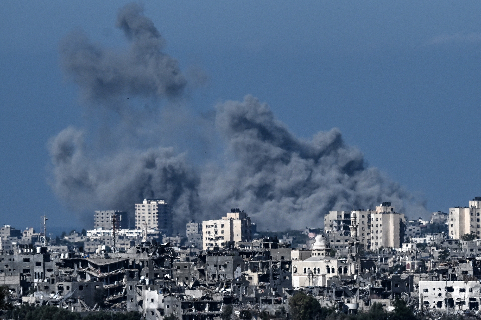 Blick auf den Gazastreifen am 21.Oktober (Archivbild: Aris Messinis/AFP)
