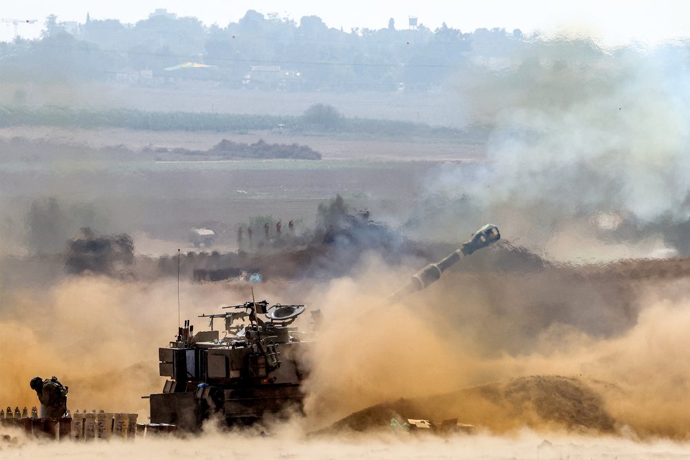 Israelisches Militär an der Grenze zum Gazastreifen am Mittwoch (Bild: Jack Guez/AFP)