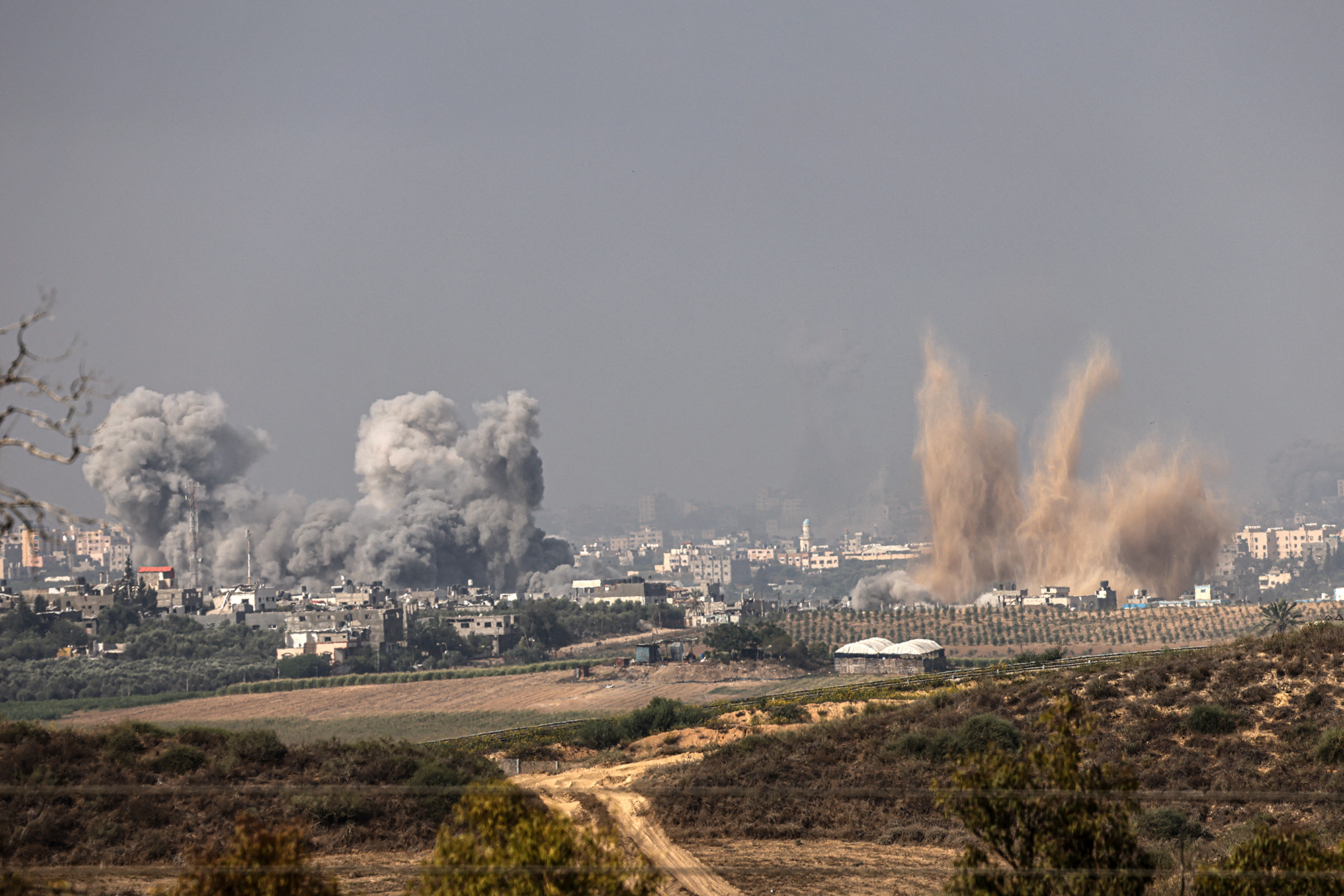 Rauch über dem Gazastreifen (Bild: Jack Guez/AFP)