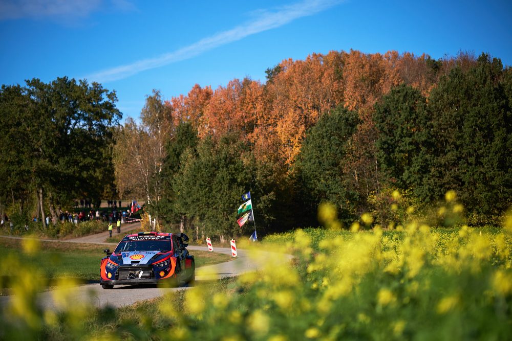 Thierry Neuville/Martijn Wydaeghe beim Shakedown der Rallye Zentraleuropa