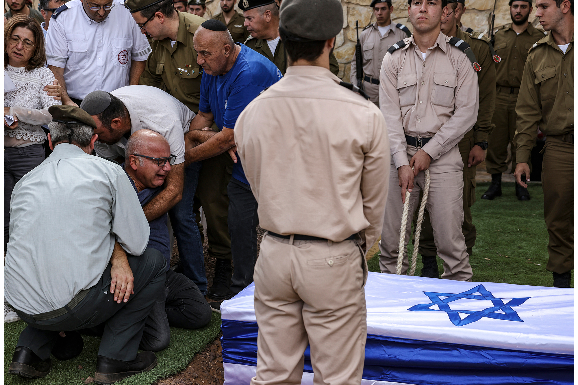 Beisetzung eines israelischen Soldaten am Donnerstag in Israel. (Bild: Ronaldo Schemidt/AFP)