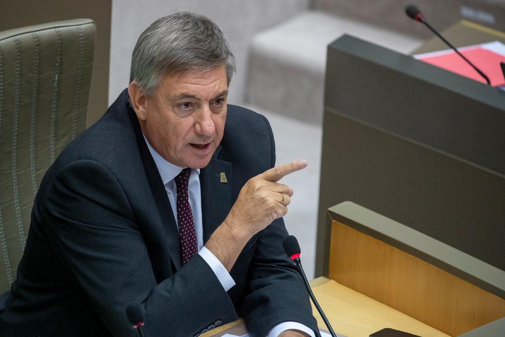 Jan Jambon im flämischen Parlament (Archivbild: Nicolas Maeterlinck/Belga)