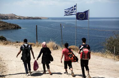 Migranten auf der griechischen Insel Lesbos