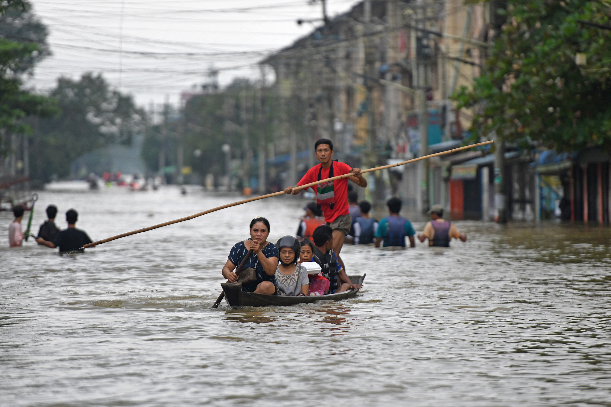 Überschwemmungen in Bago (Bild: Sai Aung Main/AFP)