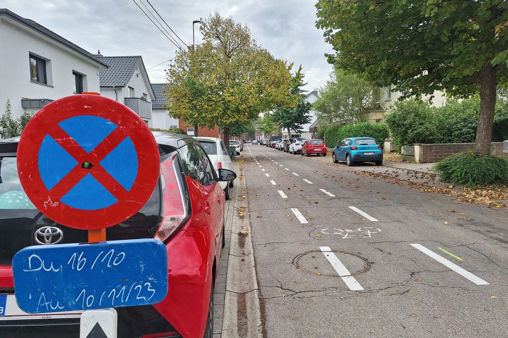 Park- und Halteverbot in der Simarstraße ab dem 16. Oktober