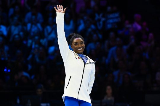 Die amerikanische Turnerin Simone Biles in Antwerpen (Bild: Dirk Waem/Belga)