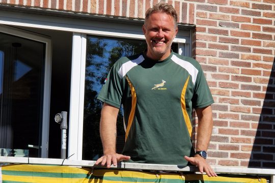 Springboks-Fan Robby Langer aus Eupen (Bild: privat)