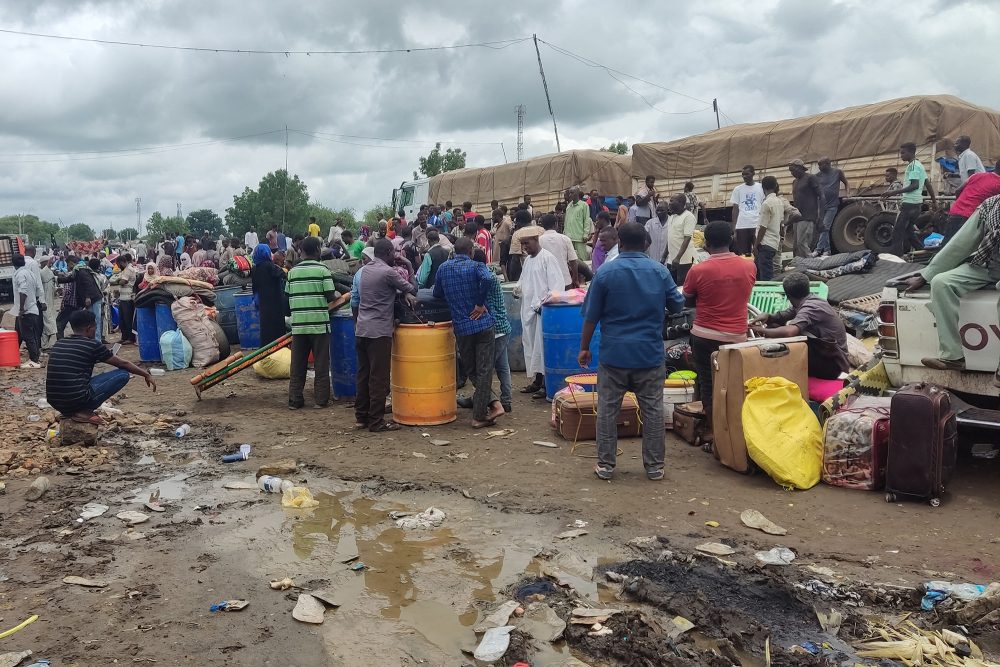 Sudanesische Flüchtlinge an der Grenze zu Äthiopien (Bild vom 3. August, AFP)