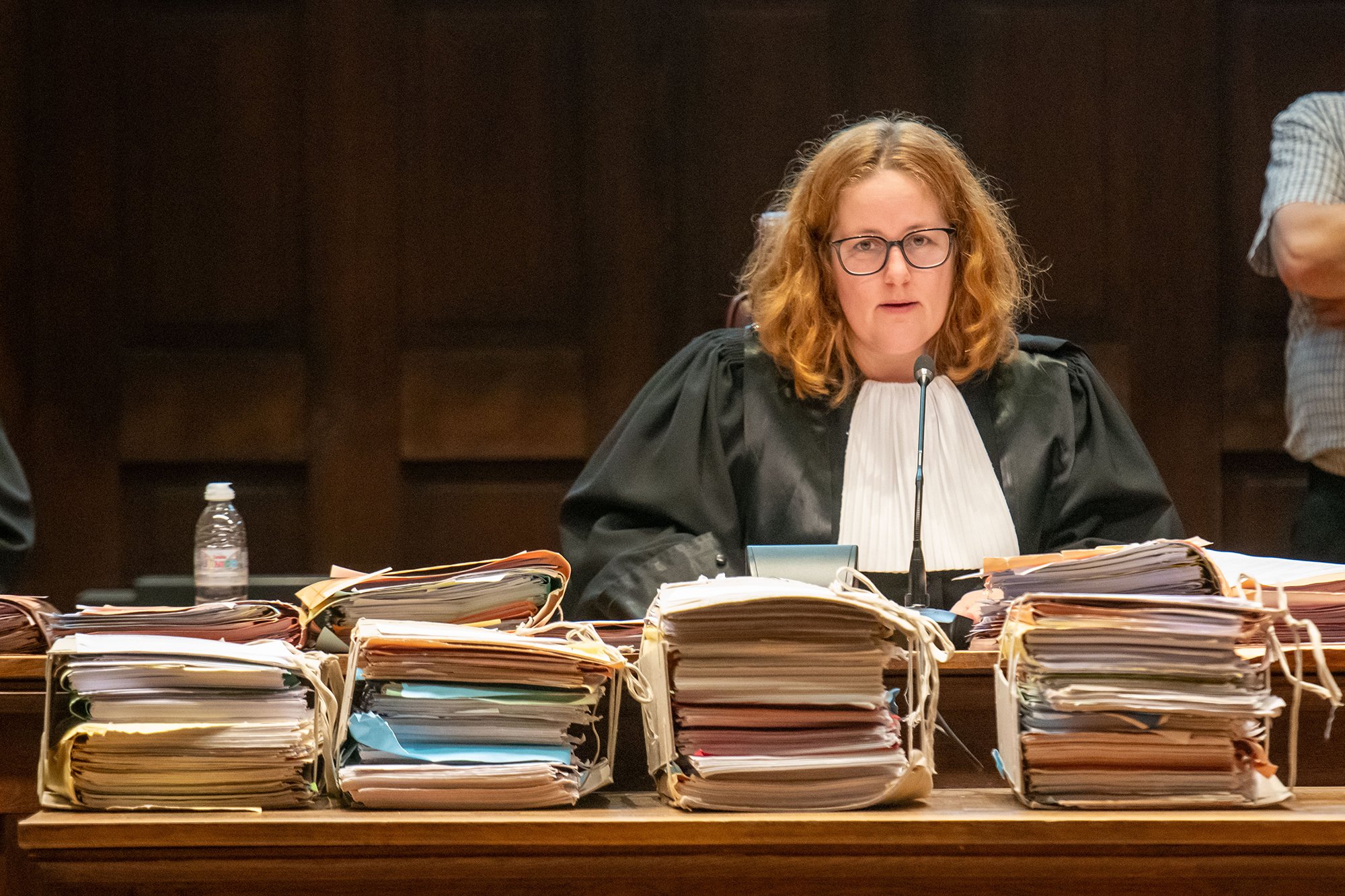 Richterin Nathalie Swartenbroeckx am Dienstag im Gericht in Dendermonde (Bild: Jonas Roosens/Belga)