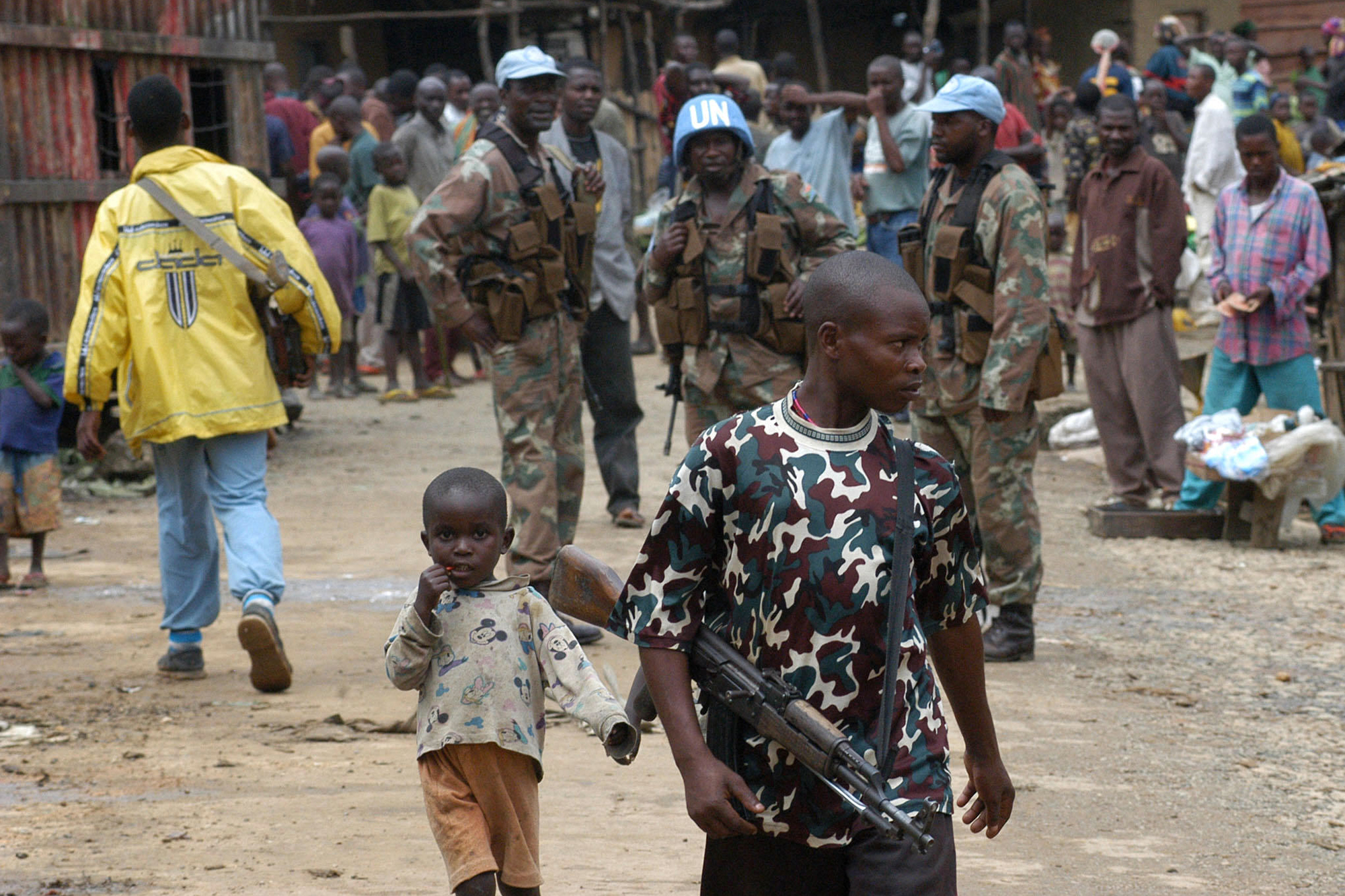 Blauhelm-Soldaten in Süd-Kivu (Archivbild: STR/AFP)
