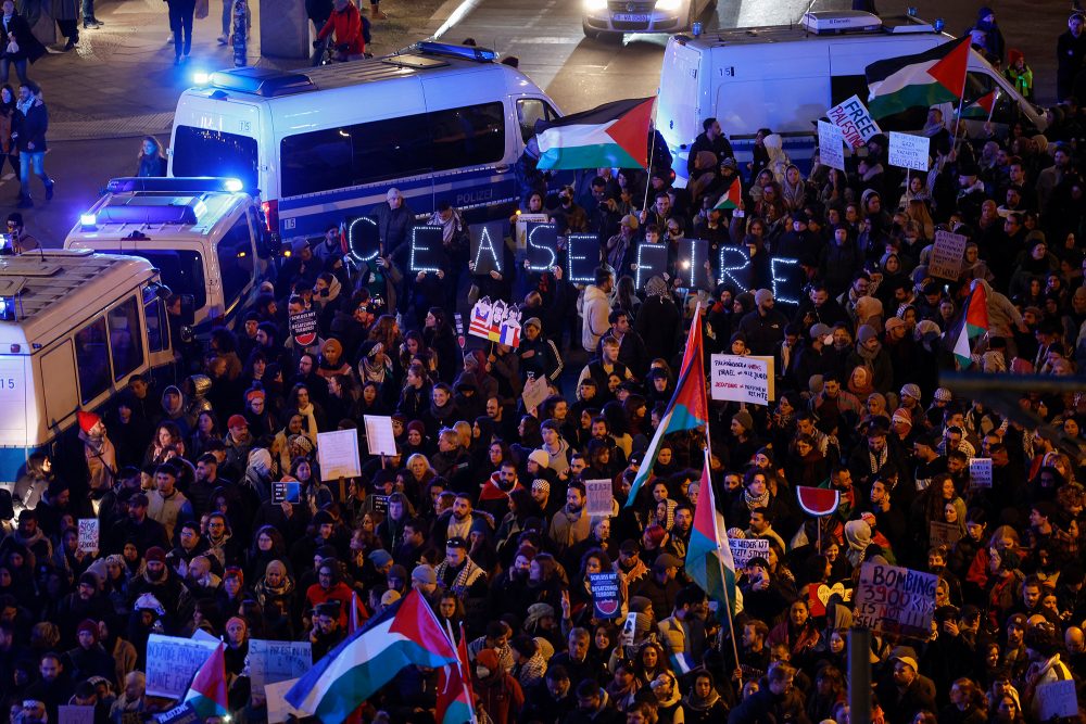 Propalästinensische Demonstration in Berlin (Bild: Odd Andersen/AFP)