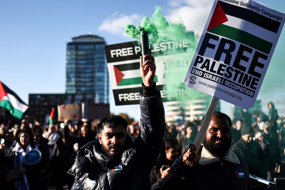 Propalästinensische Großdemonstration in London (Bild: Henry Nicholls/AFP)