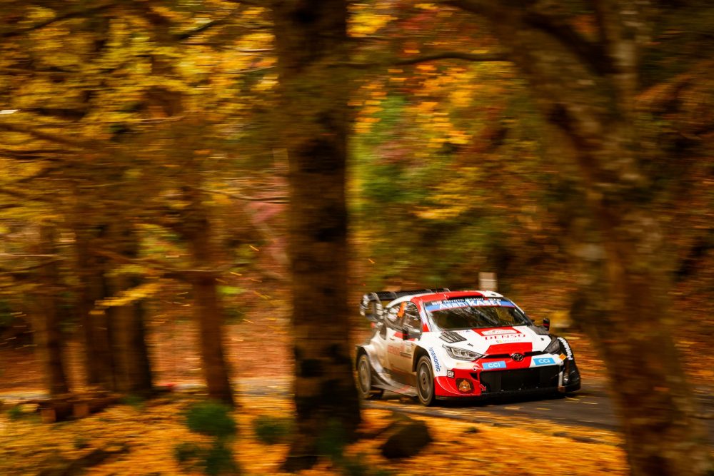 Elfyn Evans/Scott Martin führen auch nach Tag zwei der Rallye Japan (Bild: Toyota Gazoo Racing Team)