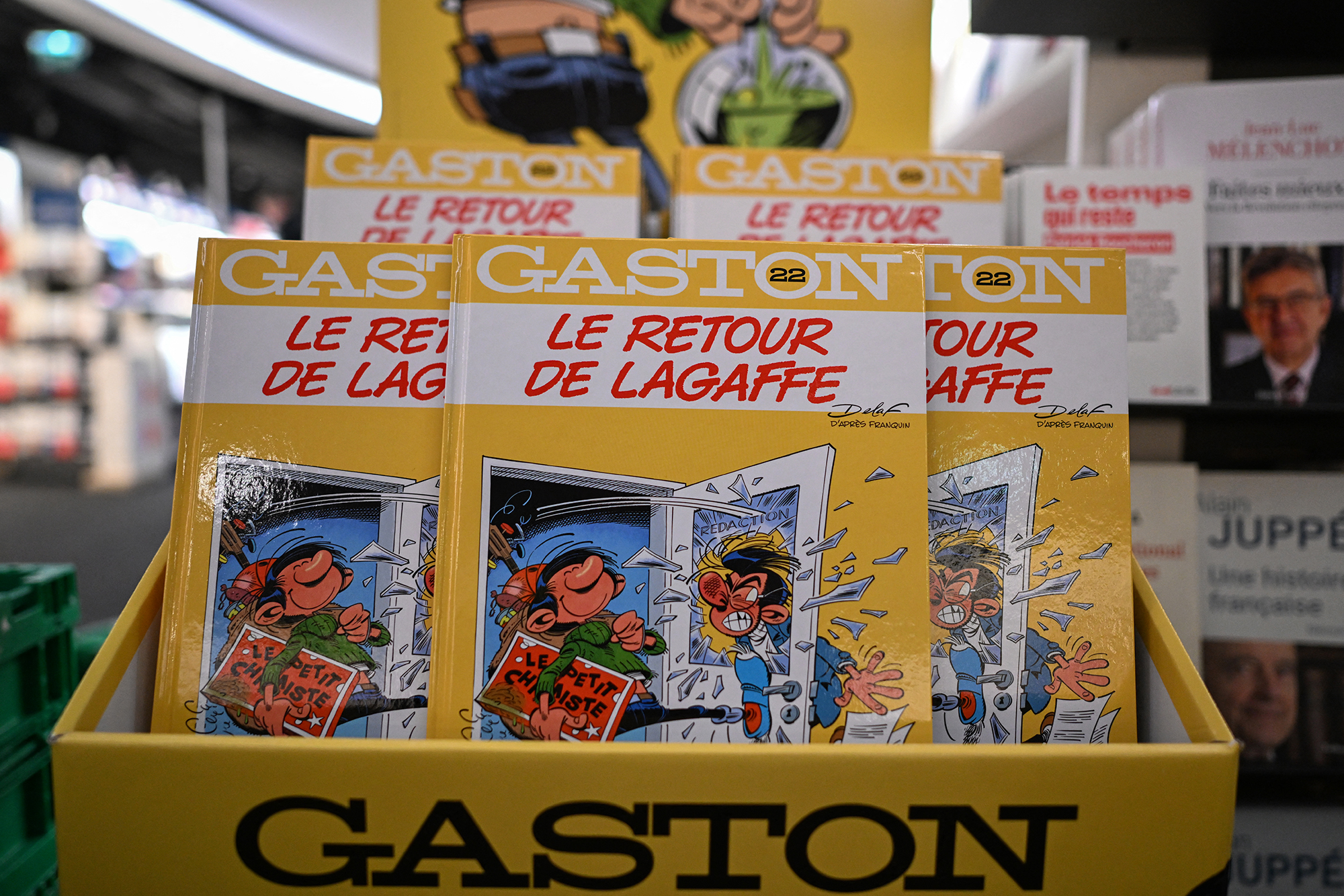 Neuer Gaston-Comic: "Le Retour de Lagaffe" (Bild: Miguel Medina/AFP)
