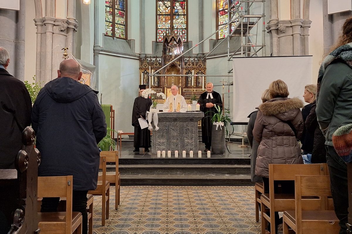 Gedenken am Waffenstillstandstag in Eupen in der Pfarrkirche Sankt Josef (Bild: Dogan Malicki/BRF)